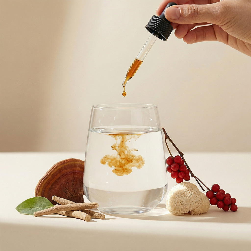 Adaptogeny w kroplach zakraplacz