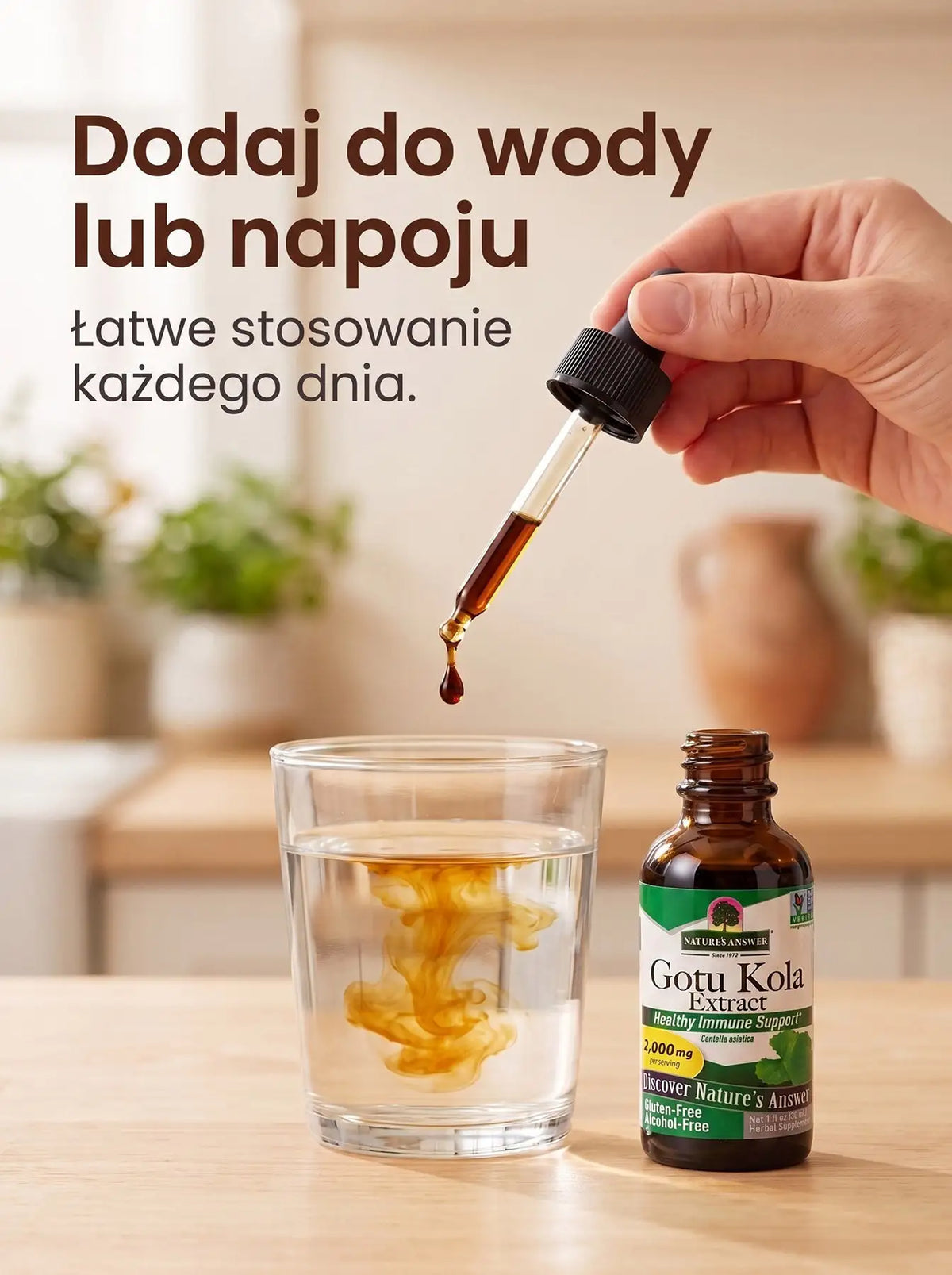 Gotu Kola - Wąkrotka azjatycka Krople 30 ml Sklep Adaptogeny.pl