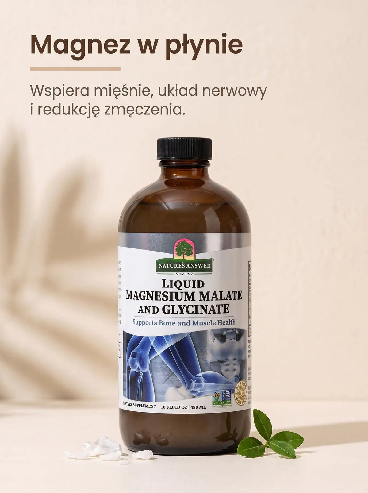 Magnez w płynie Płyn 480 ml Sklep Adaptogeny.pl