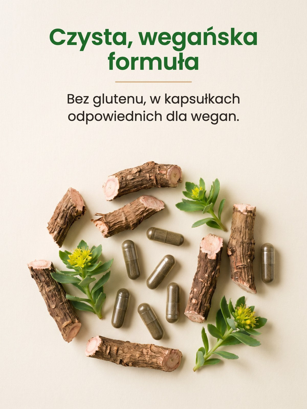 [kapsułki] Różeniec górski w kapsułkach: czysta wegańska formuła bez glutenu