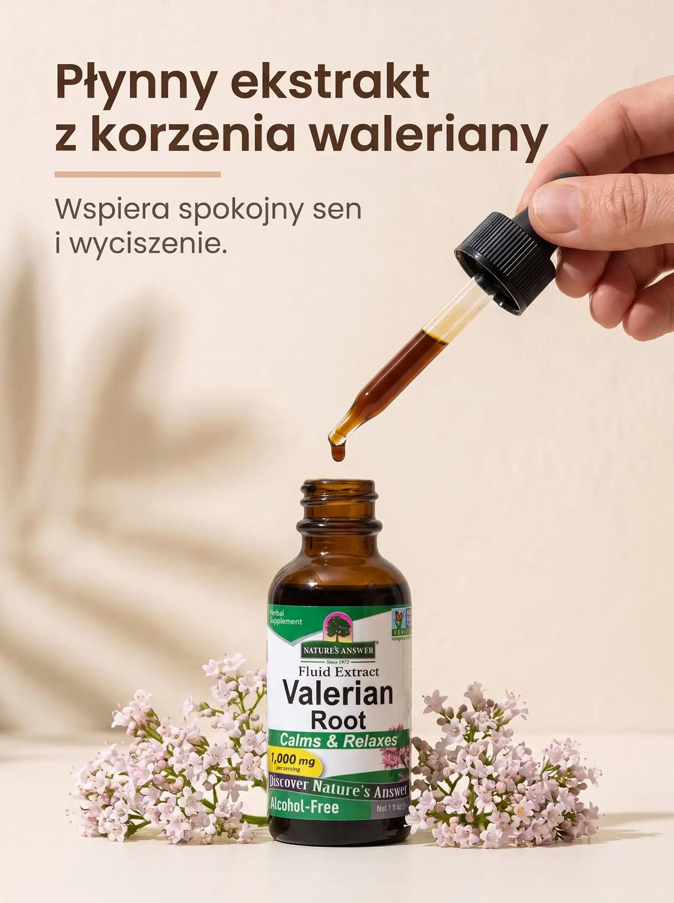 Waleriana - Kozłek Lekarski - Valerian Krople 30 ml Sklep Adaptogeny.pl