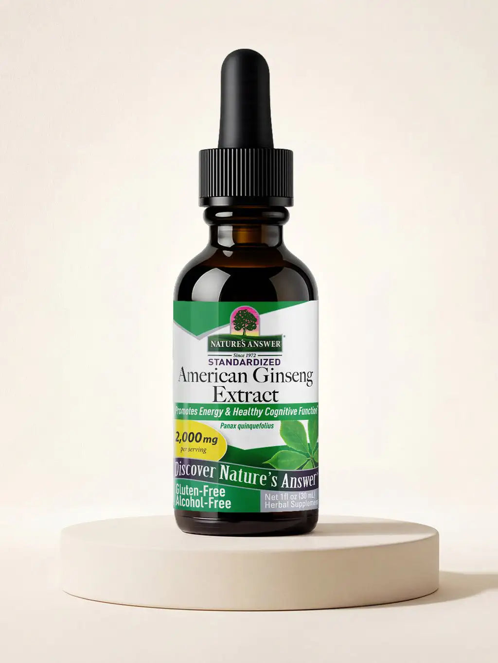 Żeń-Szeń Amerykański American Ginseng w kroplach płyn ekstrakt 30 ml  Sklep Adaptogeny.pl