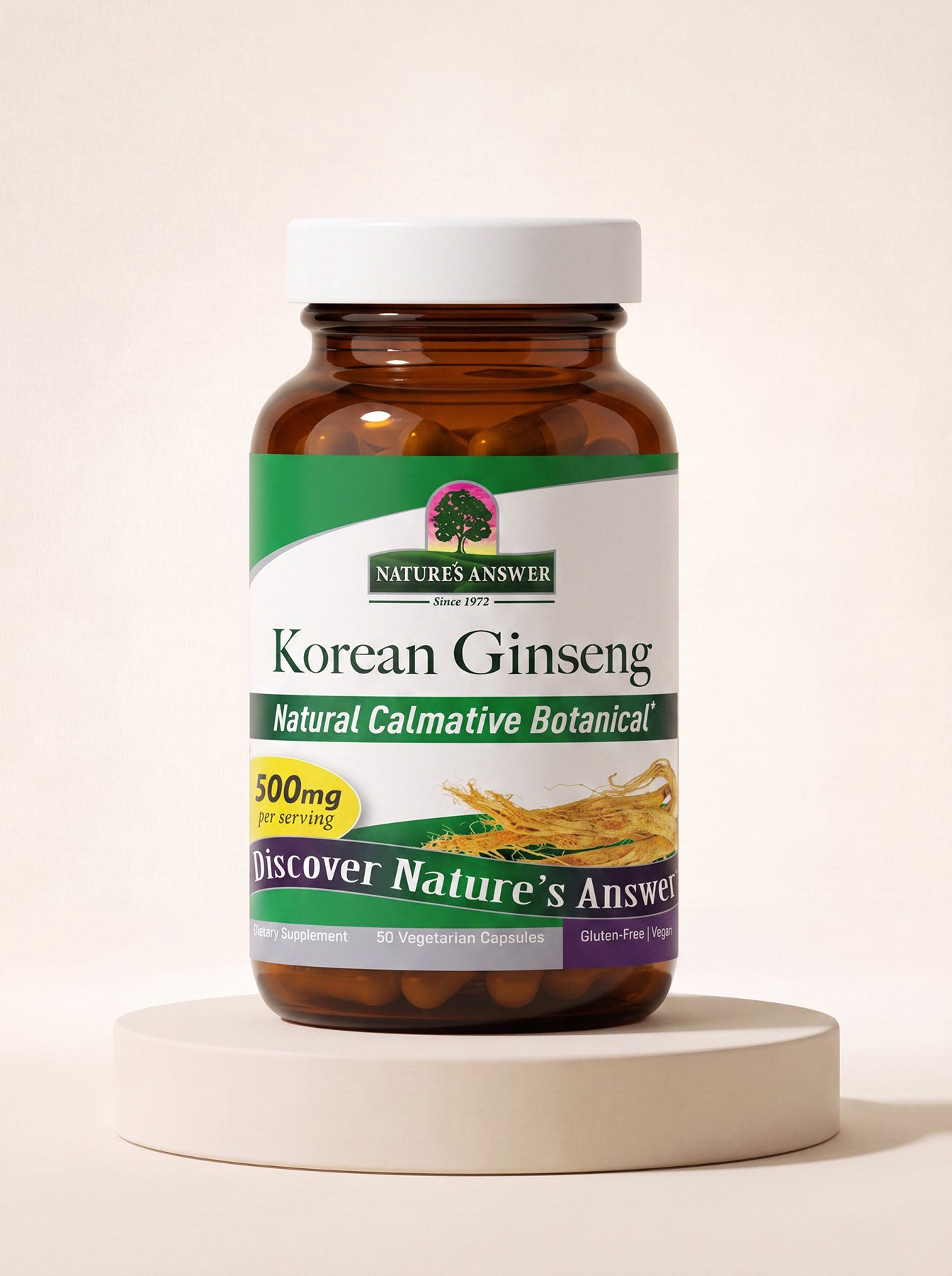 Żeń-Szeń Koreański Korean Ginseng w kapsułkach ekstrakt 50 kapsułek  Sklep Adaptogeny.pl
