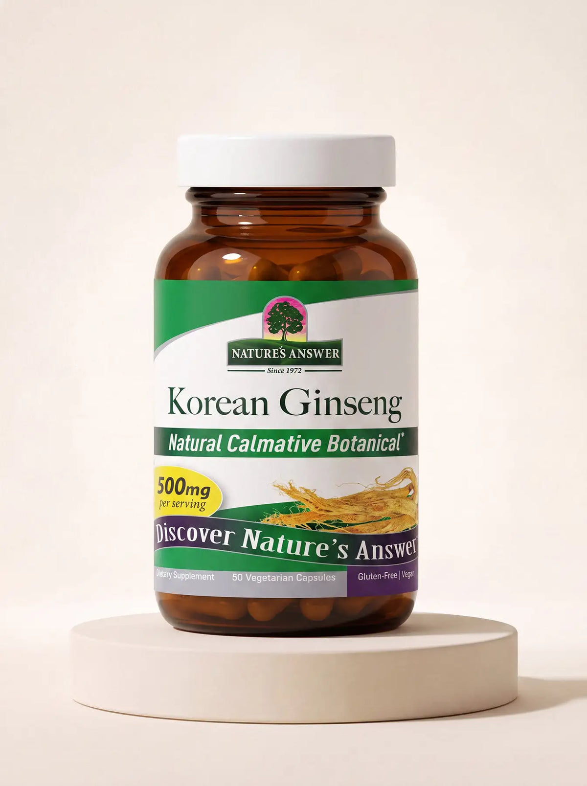 Żeń-Szeń Koreański Korean Ginseng w kapsułkach ekstrakt 50 kapsułek  Sklep Adaptogeny.pl